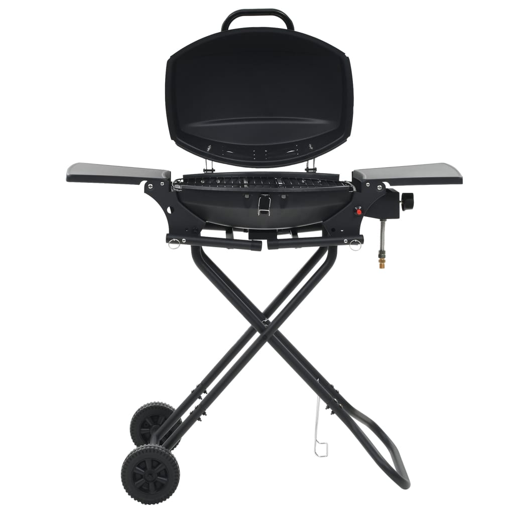 Barbecue Au Gaz Portatif Avec Zone De Cuisson Noir