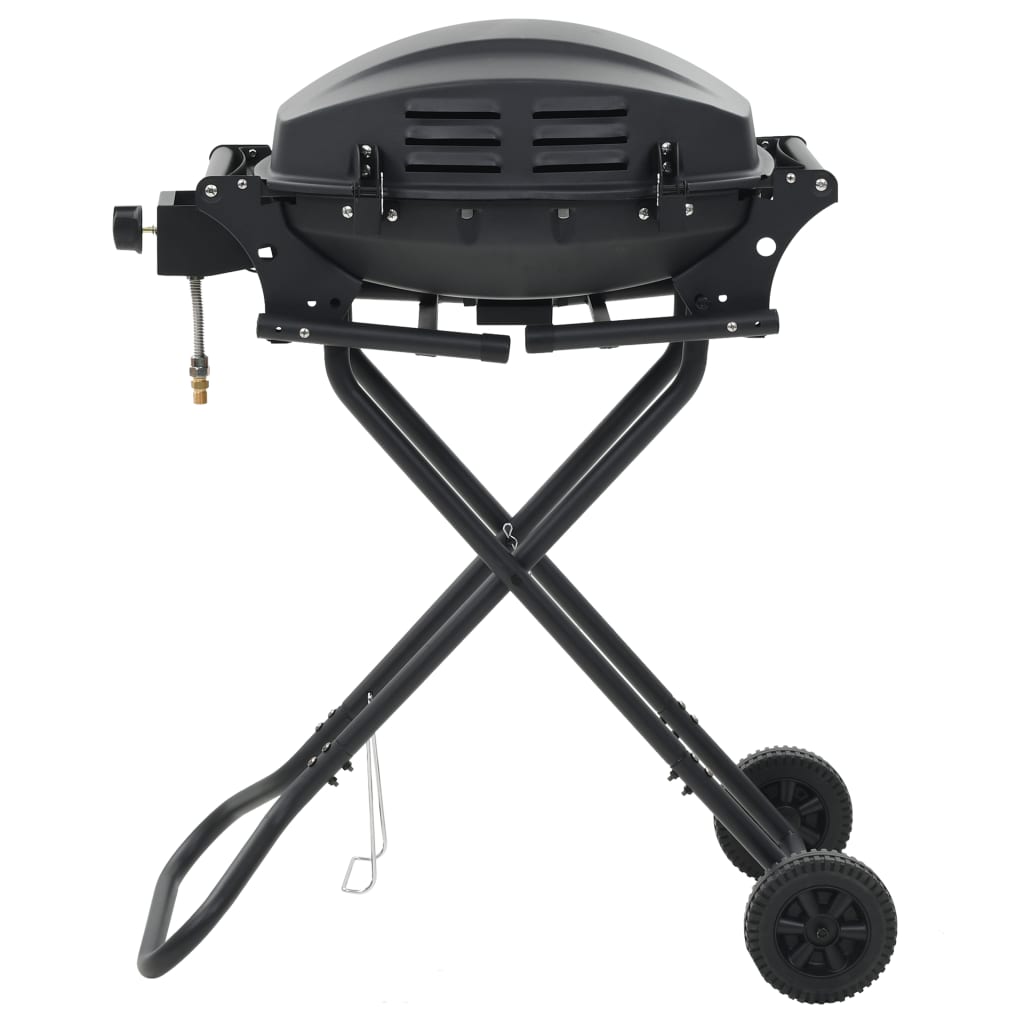 Barbecue Au Gaz Portatif Avec Zone De Cuisson Noir
