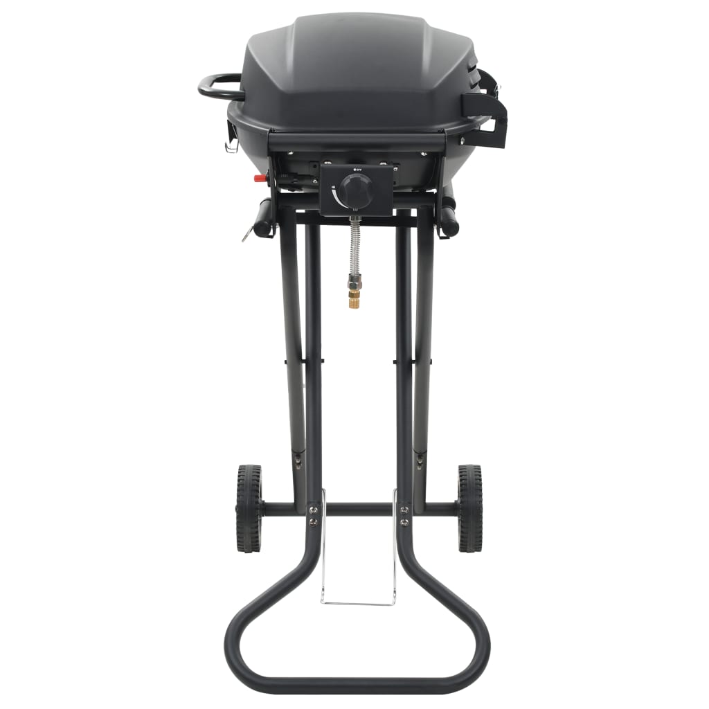Barbecue Au Gaz Portatif Avec Zone De Cuisson Noir