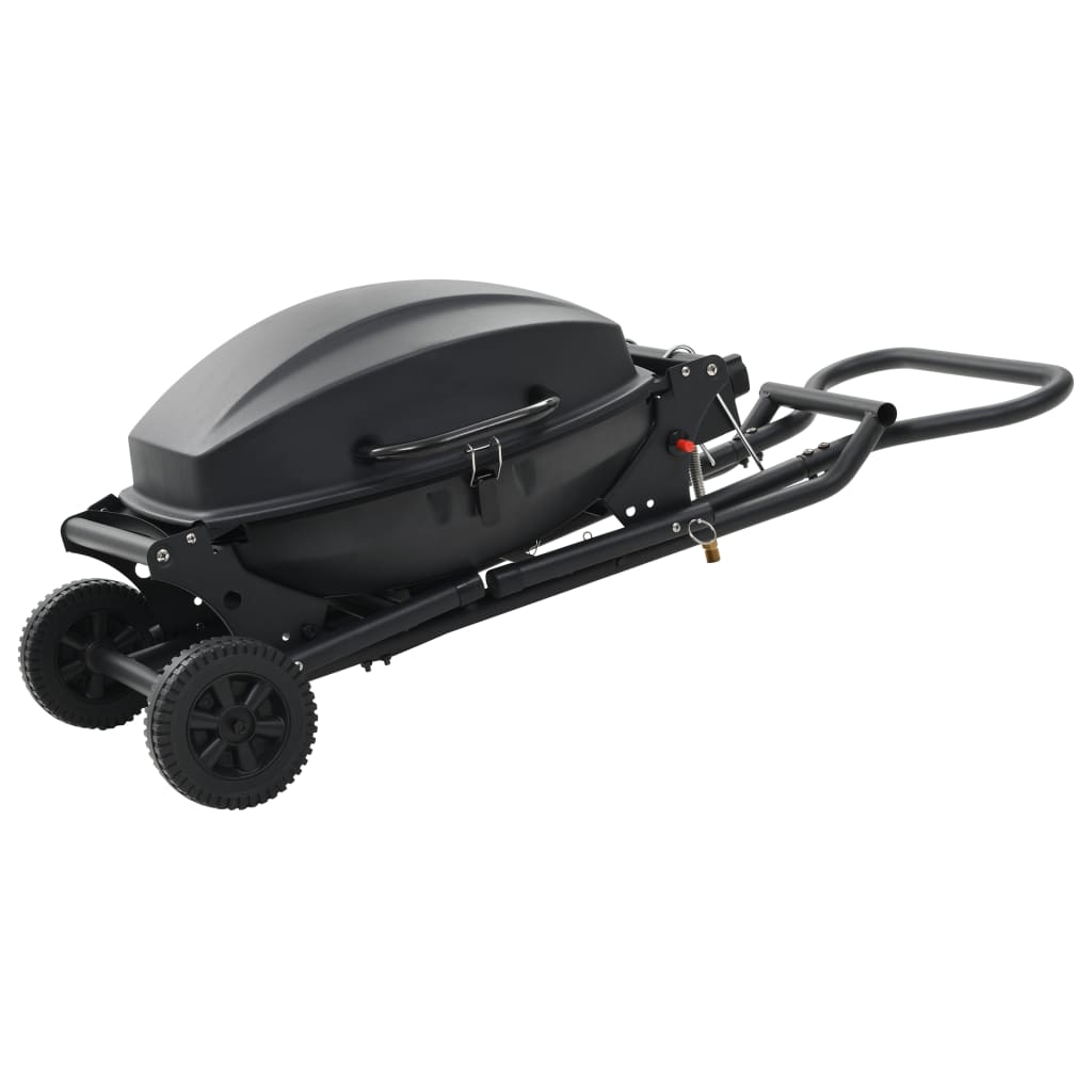 Barbecue Au Gaz Portatif Avec Zone De Cuisson Noir