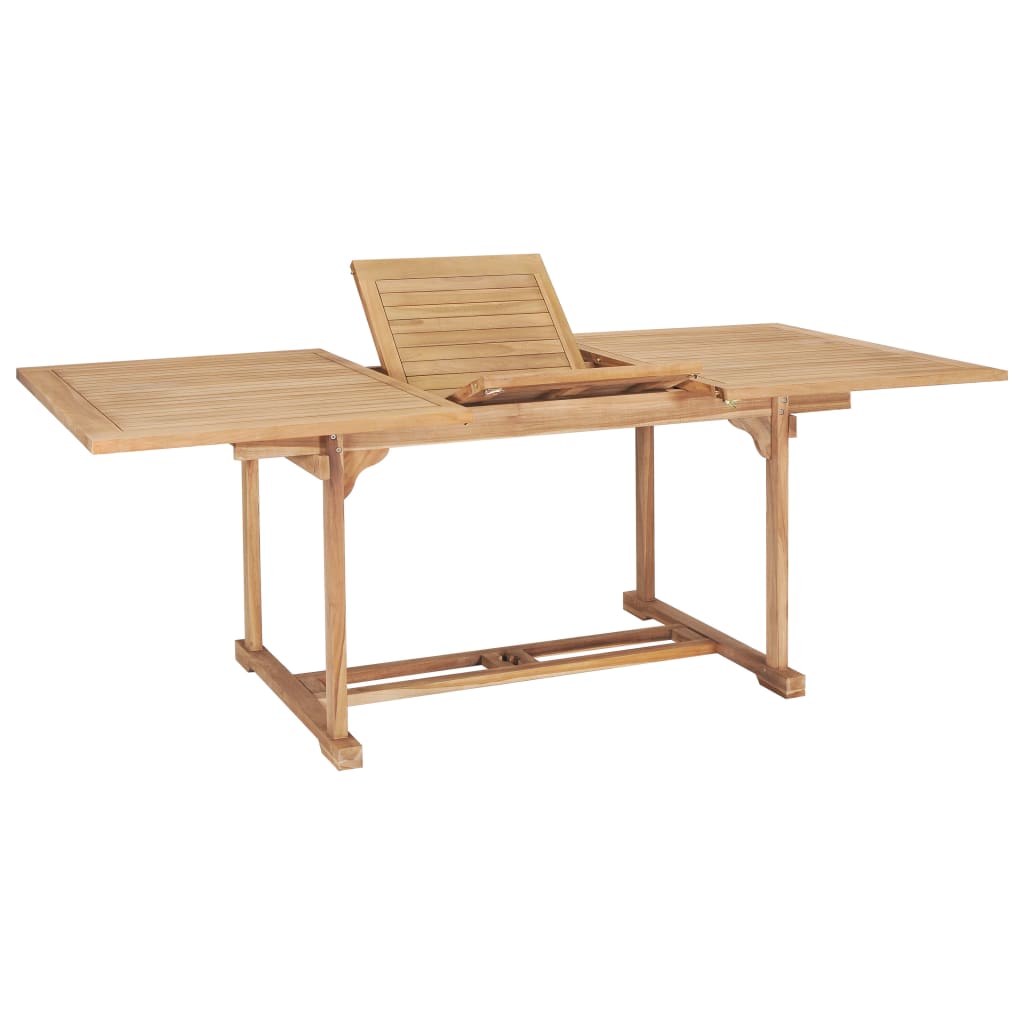 Table Extensible De Jardin 110- Bois De Teck Solide