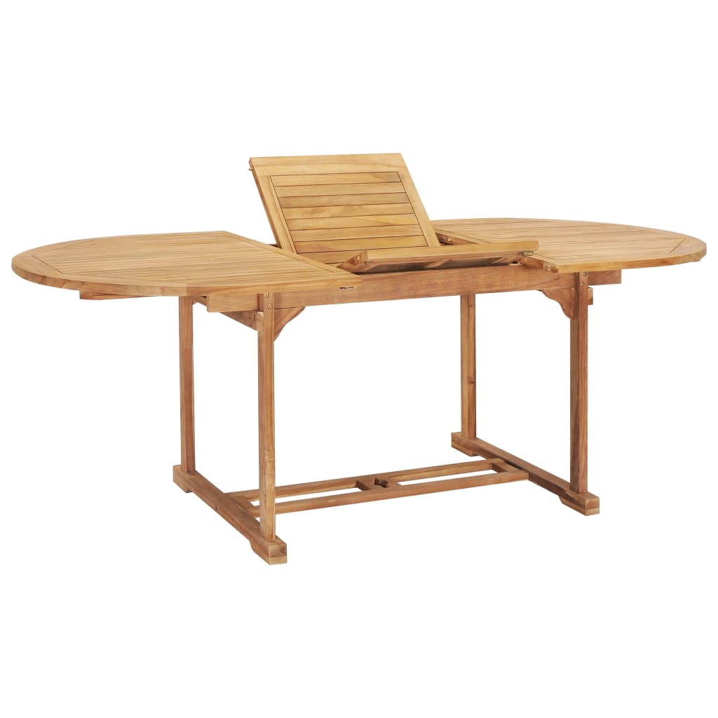 Table Extensible De Jardin 110- Bois De Teck Solide