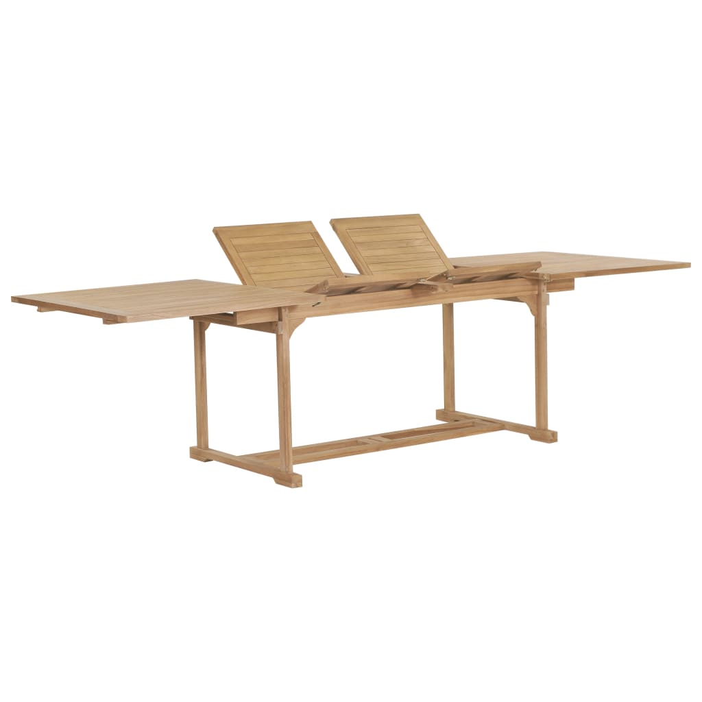 Table Extensible De Jardin 110- Bois De Teck Solide