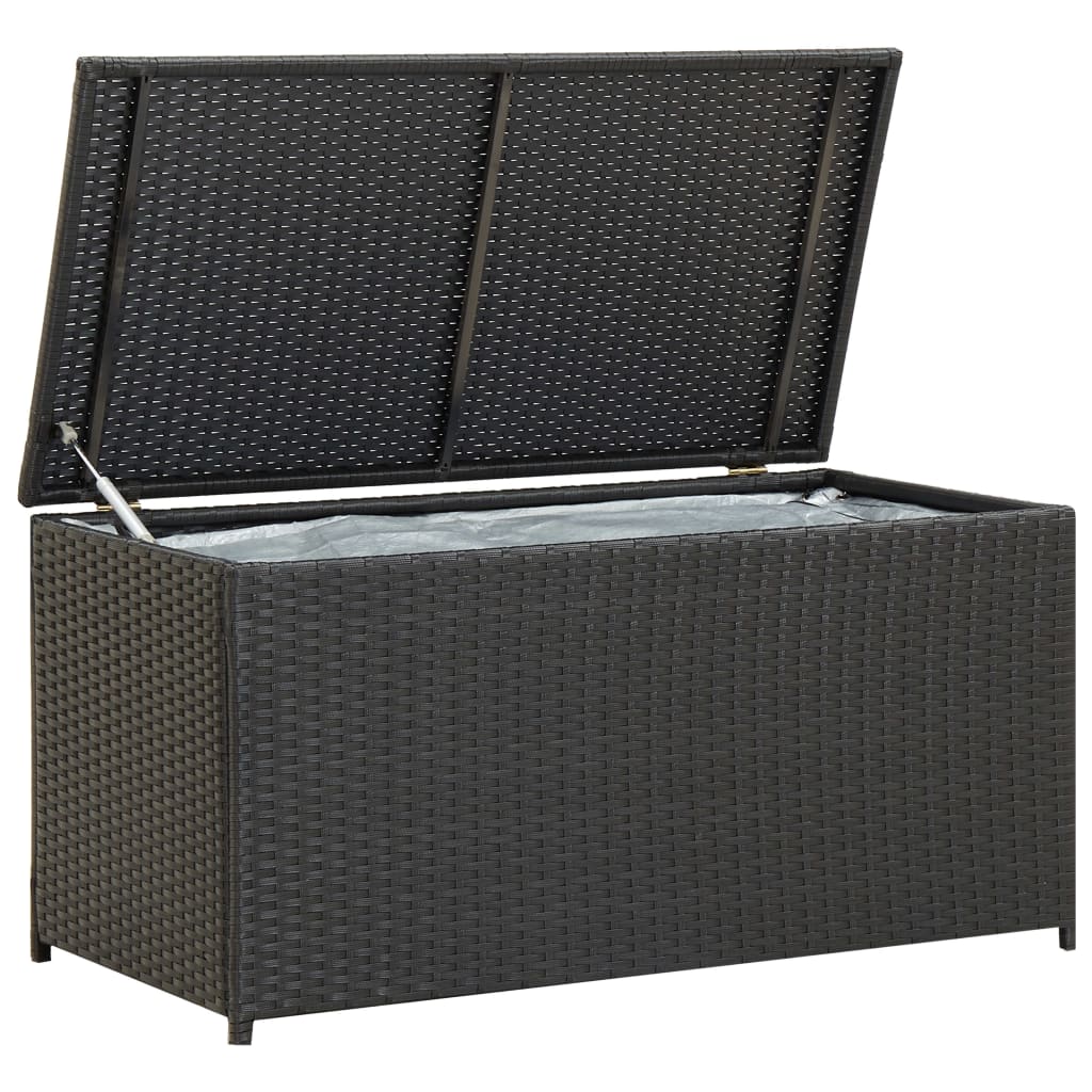 Boîte De Rangement De Jardin Mélange Beige 291L Résine Tressée