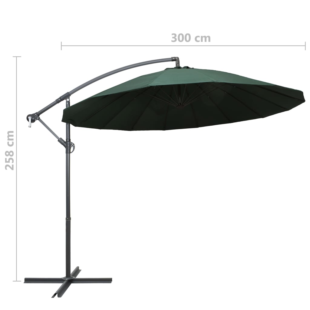 Parasol Suspendu 3 M Aluminium