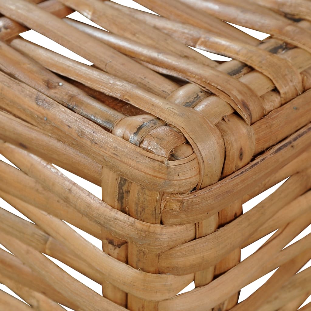 Canapé Sans Accoudoirs Avec Coussins Rotin Naturel