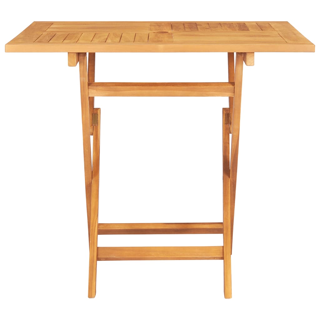 Table Pliable De Jardin 85X85X76 Cm Bois De Teck Solide