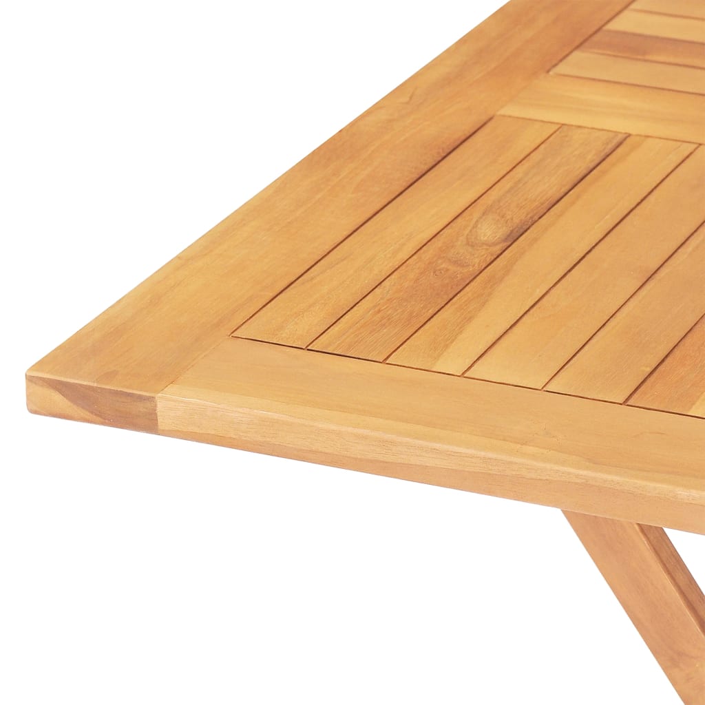 Table Pliable De Jardin 85X85X76 Cm Bois De Teck Solide
