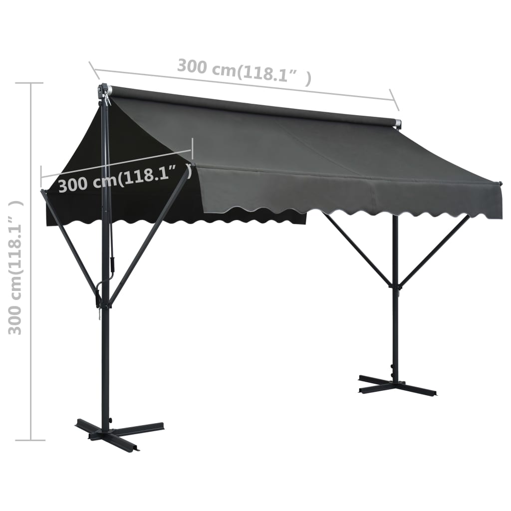 Auvent Sur Pied 300 X 300 Cm