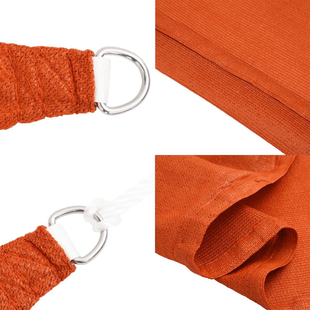 Voile D'ombrage 160 G/M² Triangulaire Pehd Orange