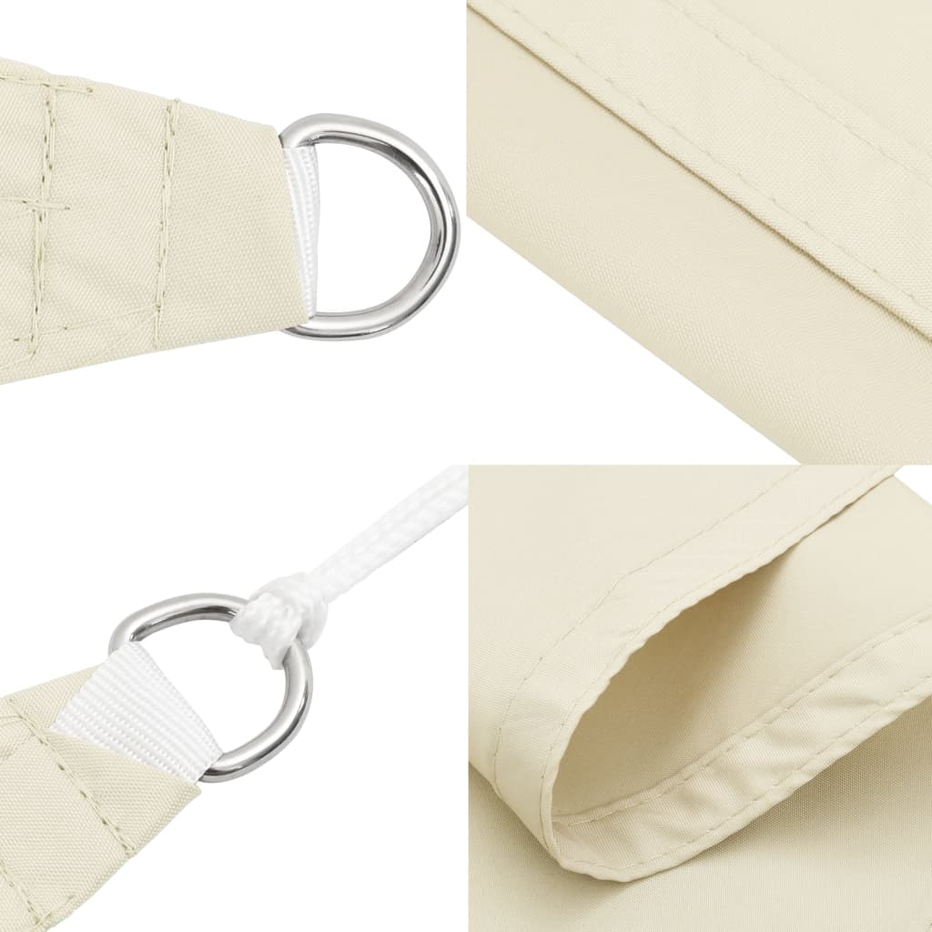 Voile De Parasol Tissu Oxford Rectangulaire Crème
