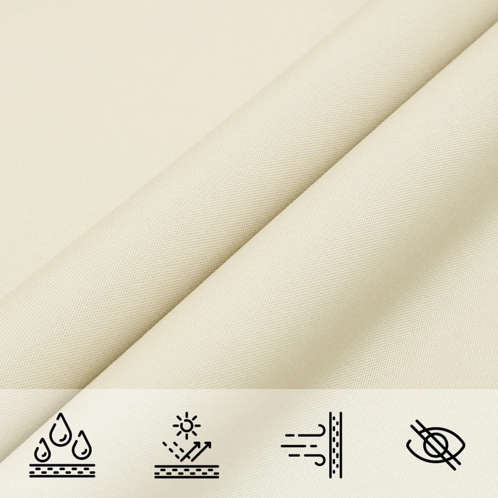 Voile De Parasol Tissu Oxford Rectangulaire Crème