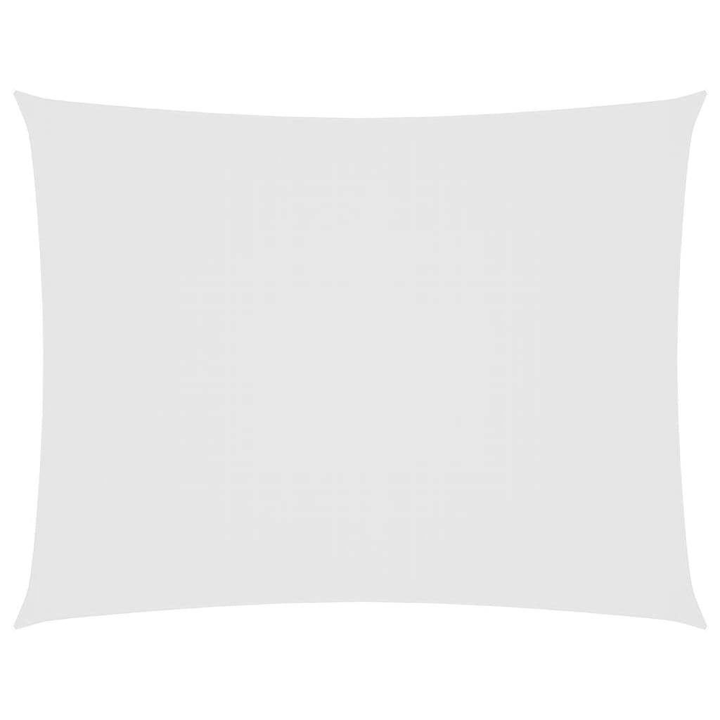 Voile De Parasol Tissu Oxford Rectangulaire Blanc