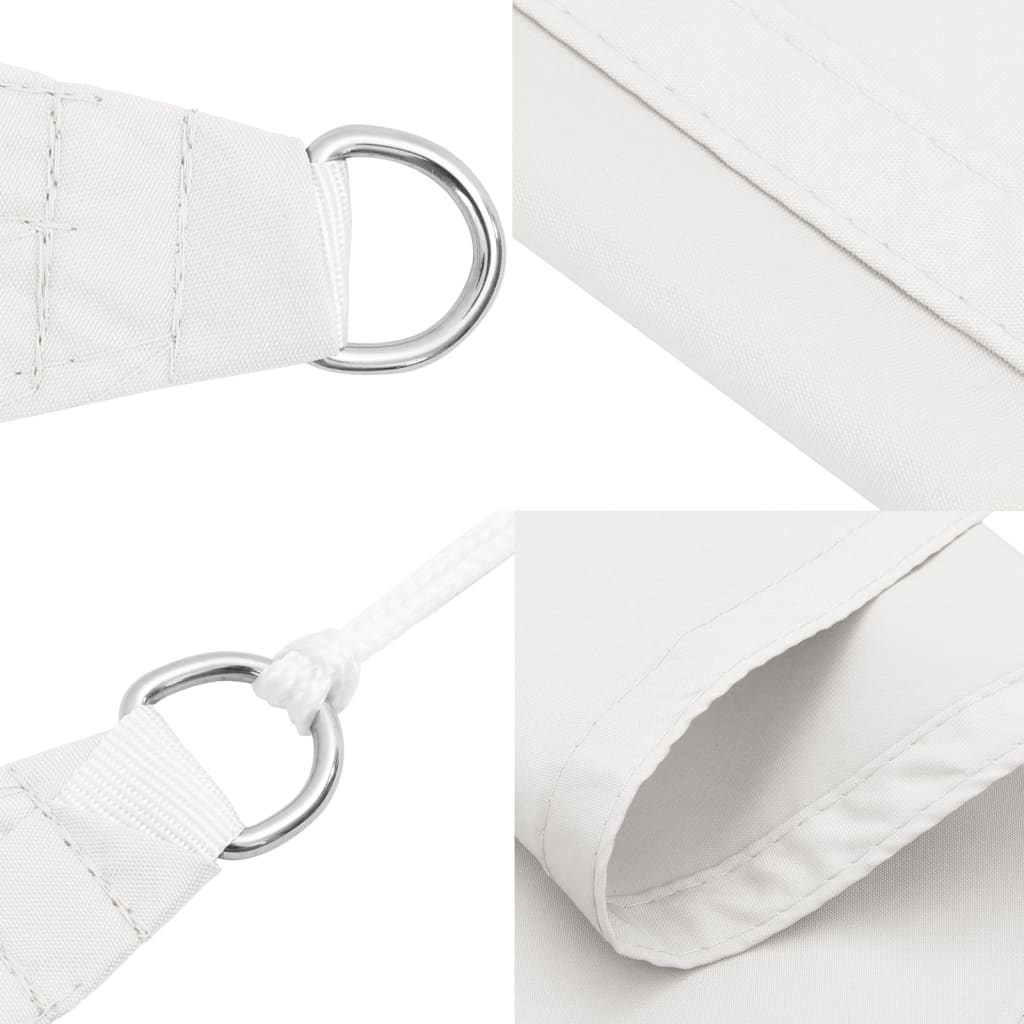 Voile De Parasol Tissu Oxford Rectangulaire Blanc