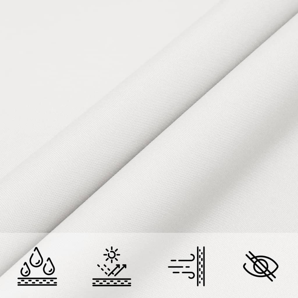 Voile De Parasol Tissu Oxford Rectangulaire Blanc
