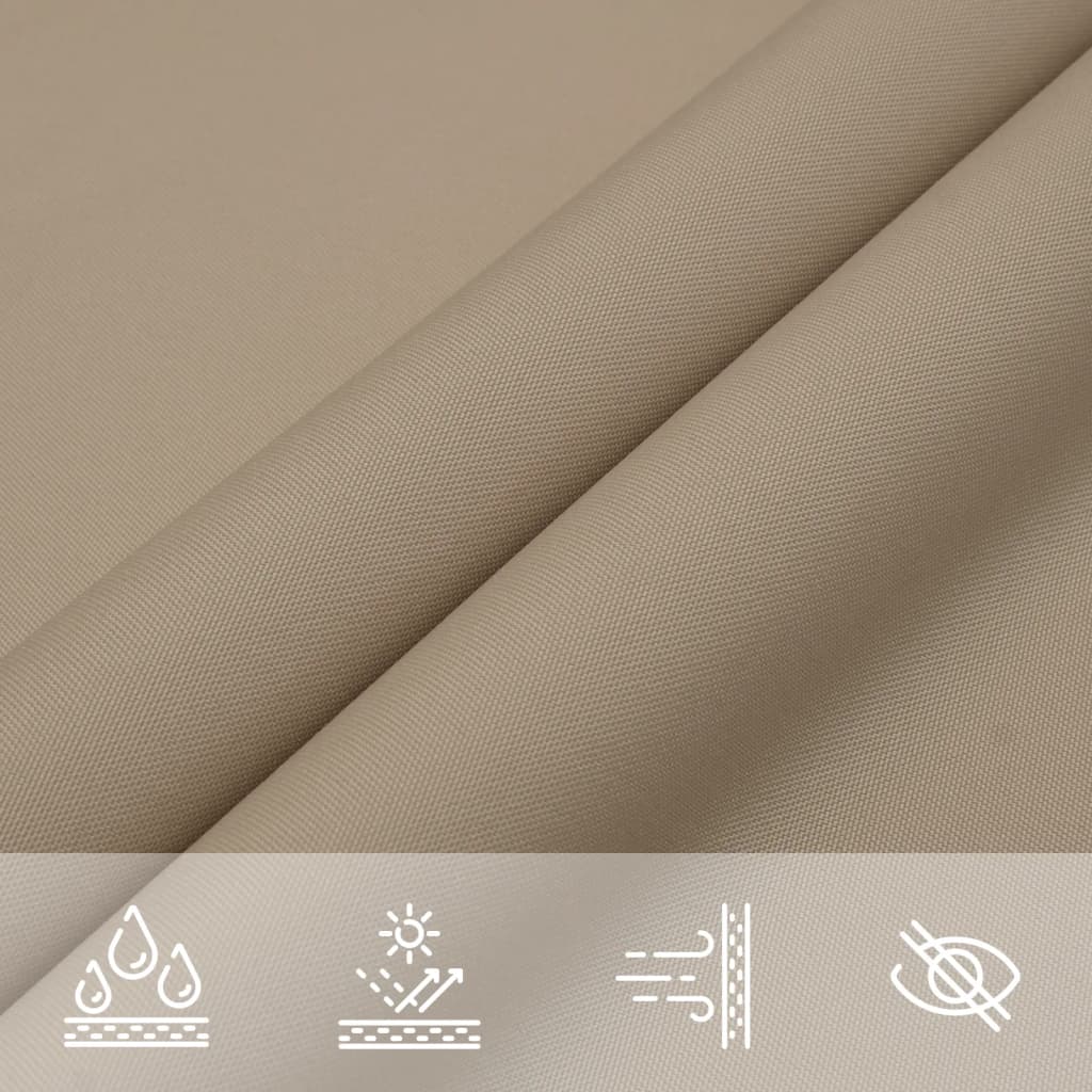 Voile De Parasol Tissu Oxford Rectangulaire Taupe