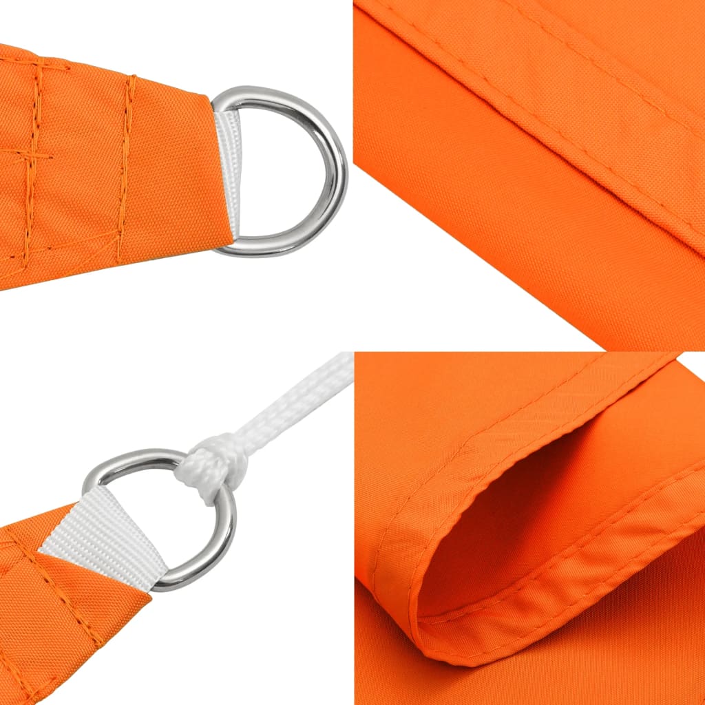 Voile De Parasol Tissu Oxford Rectangulaire 4X6 M Orange