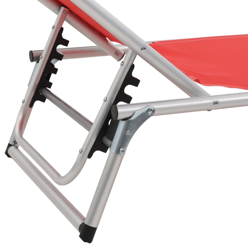 Chaises Longues Pliables Et Toit Lot De 2 Aluminium Textilène