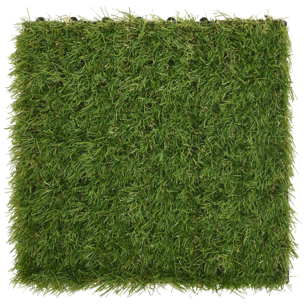 Carreaux De Gazon Artificiel 22 Pcs Vert 30X30 Cm