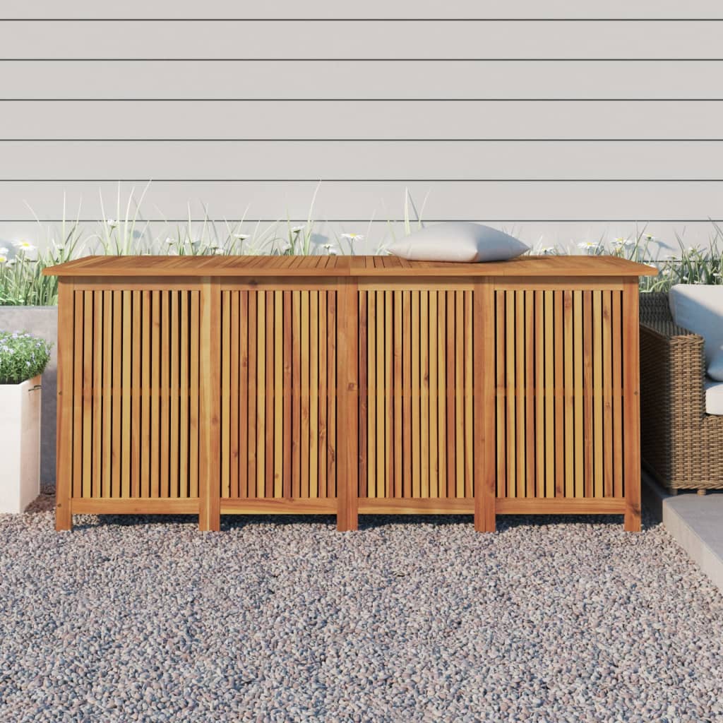 Boîte De Rangement De Jardin Bois Massif D'acacia
