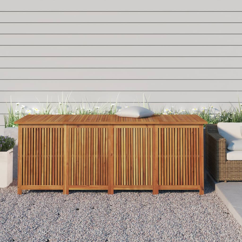 Boîte De Rangement De Jardin Bois Massif D'acacia