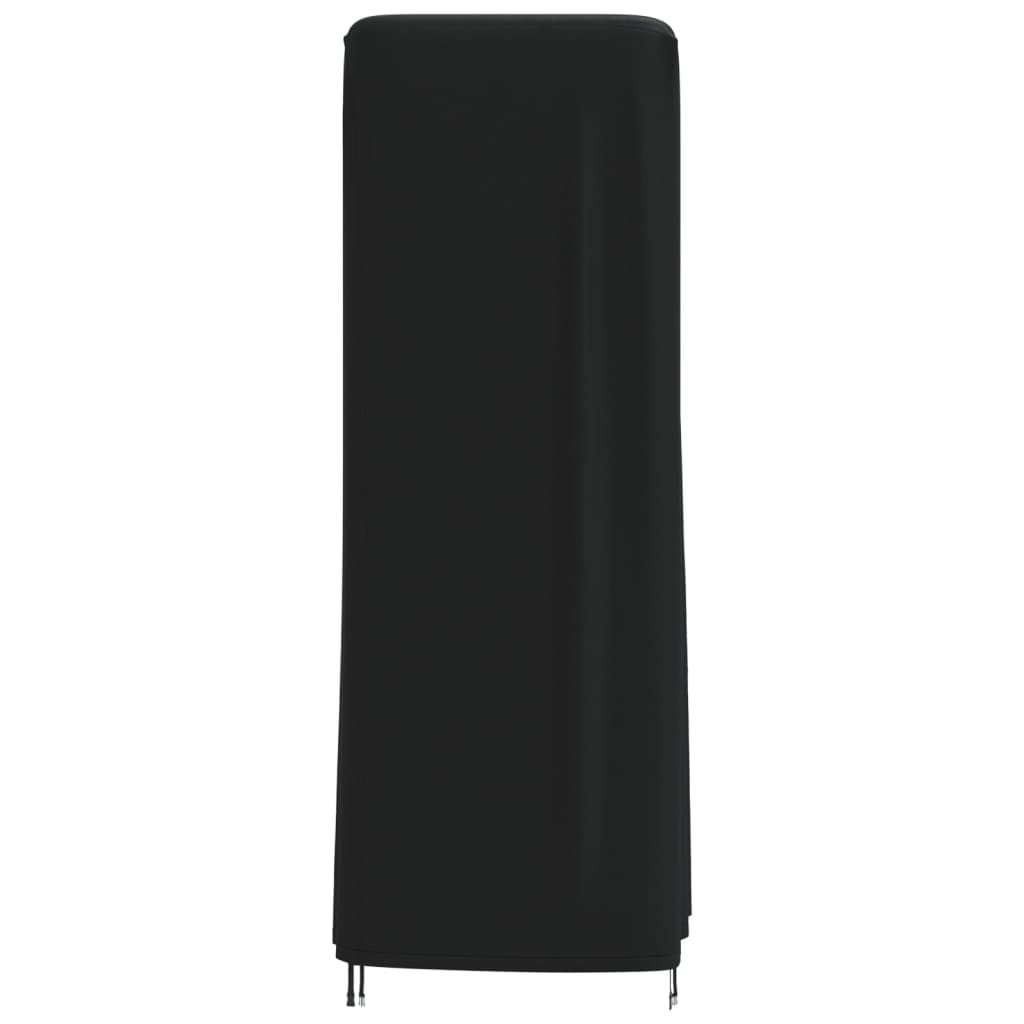 Housse De Table De Ping-Pong Noir 165X70X185 Cm Oxford 420D