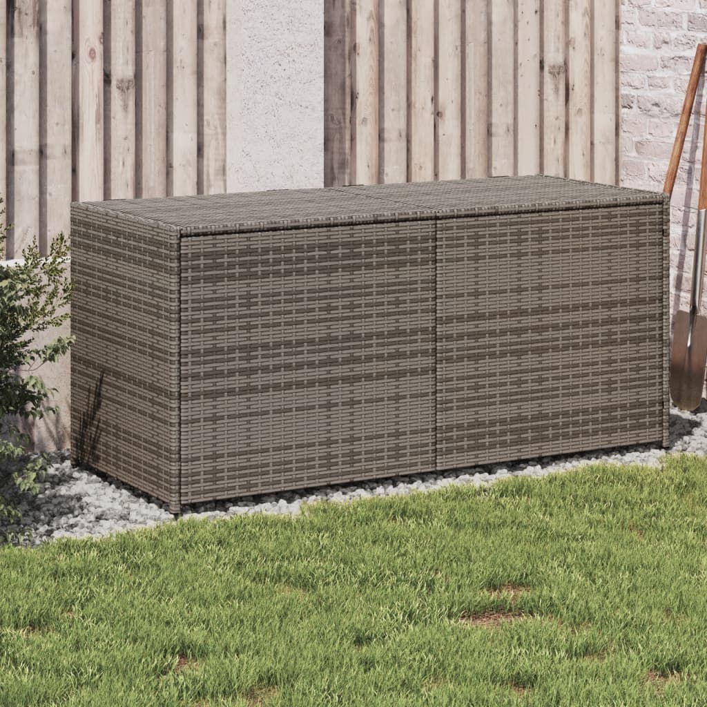 Boîte De Rangement De Jardin Mélange Beige 291L Résine Tressée
