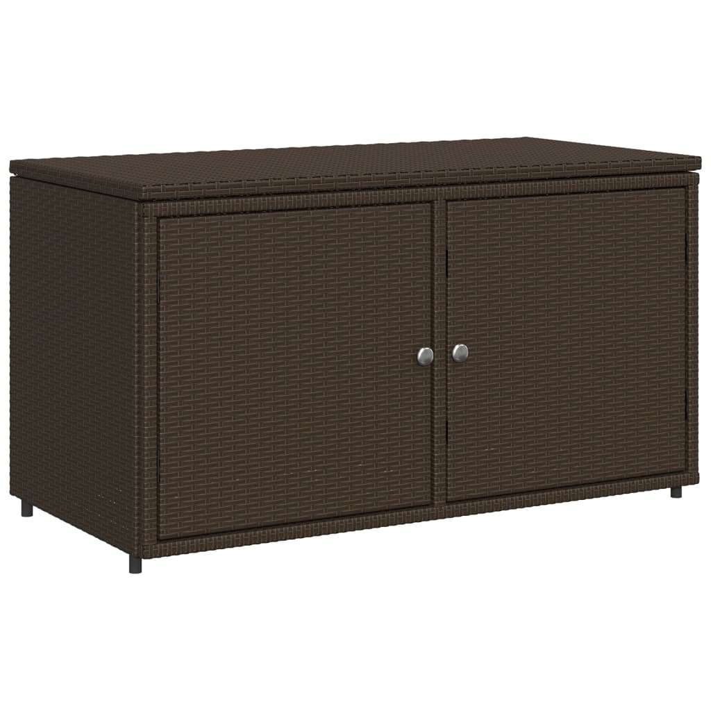 Armoire De Rangement Jardin 110X55X60,5Cm Résine Tressée