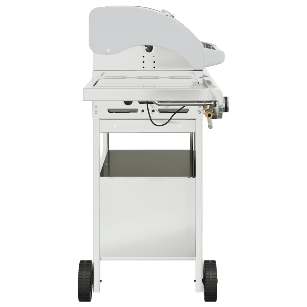Barbecue Gril À Gaz Avec Argenté Acier Inoxydable
