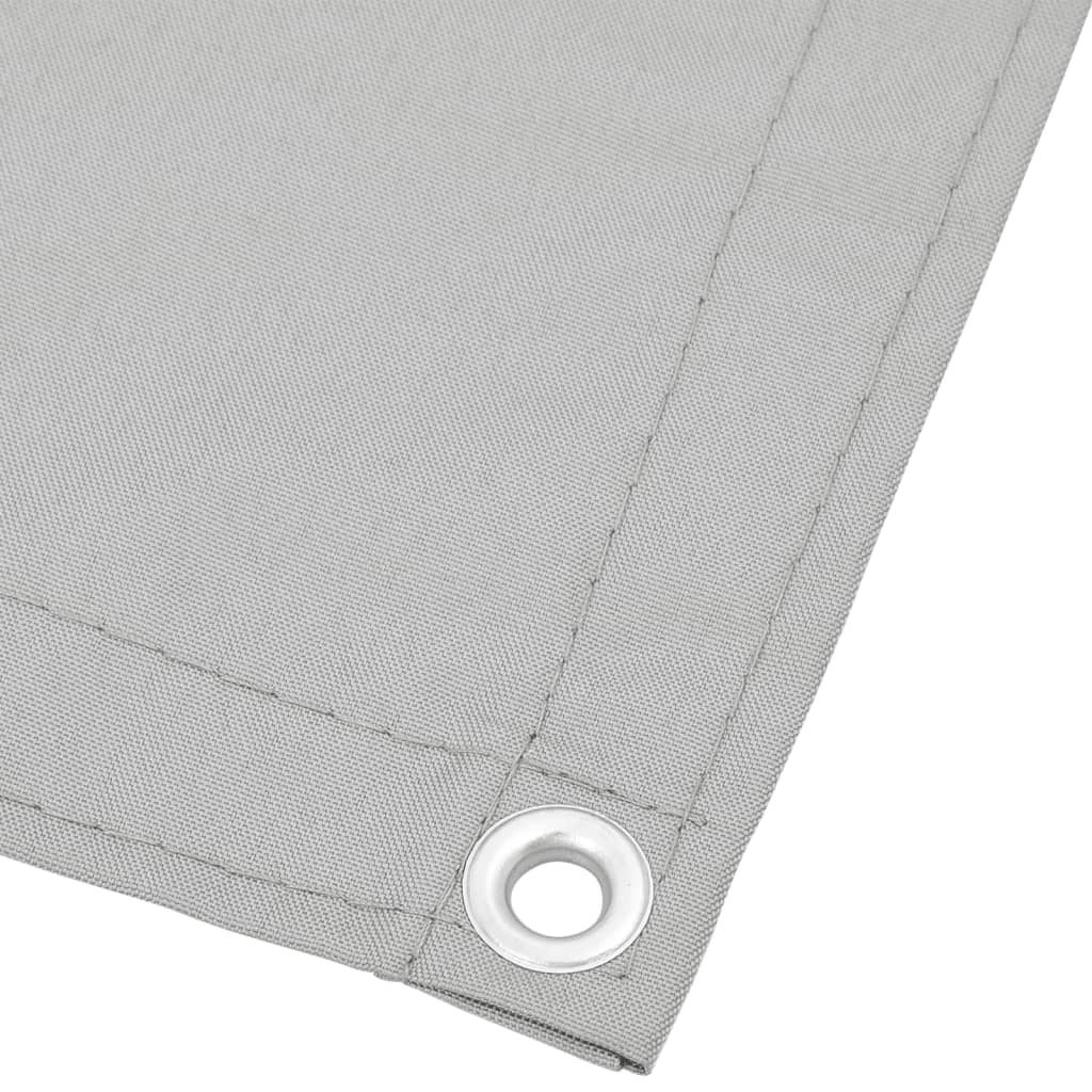 Écran De Balcon 100% Polyester Oxford Gris Clair