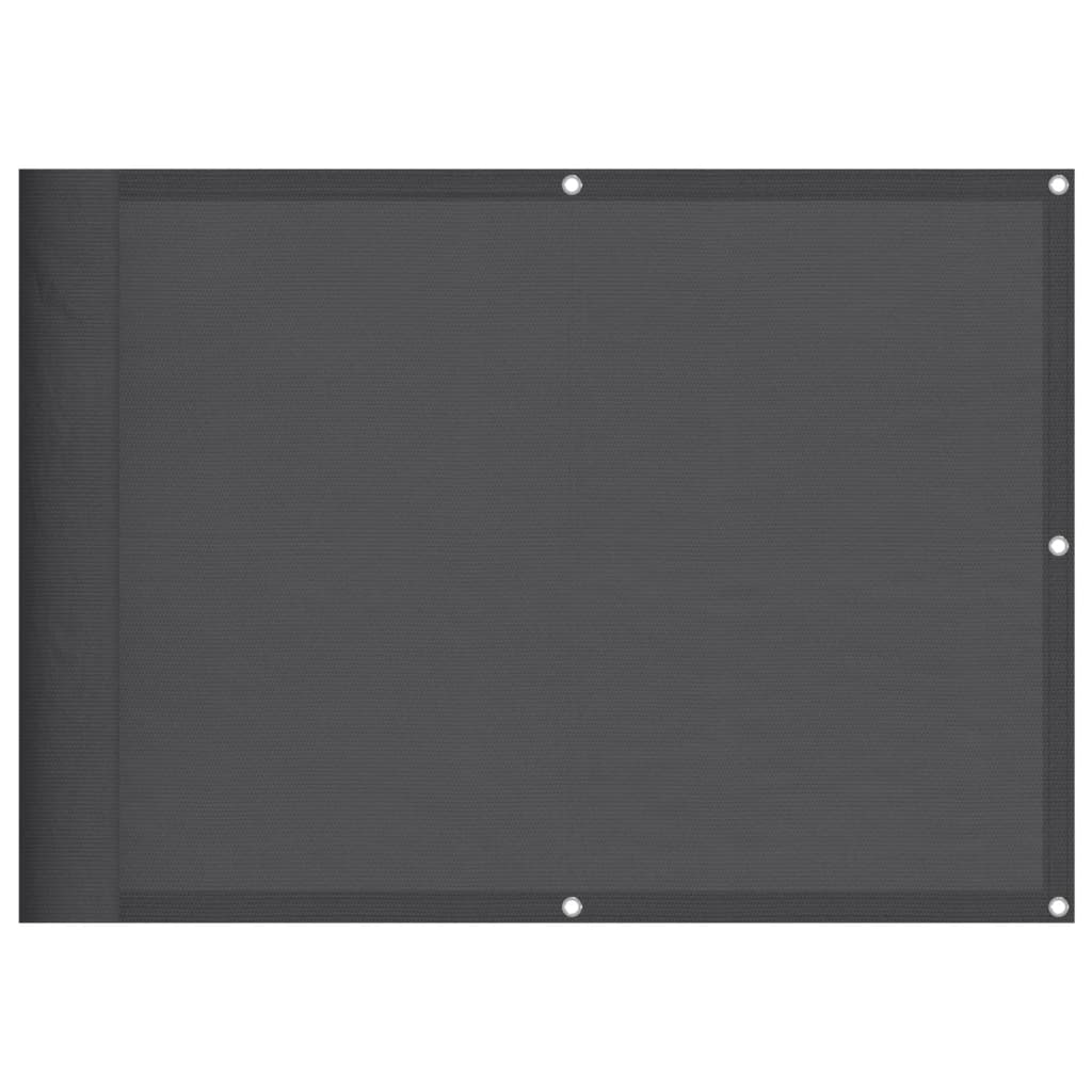 Écran De Balcon 100% Polyester Oxford Anthracite