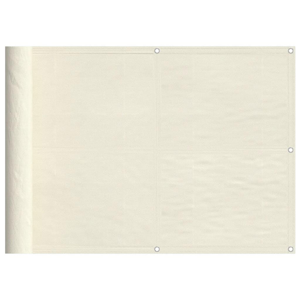 Écran De Balcon 100% Polyester Oxford Crème