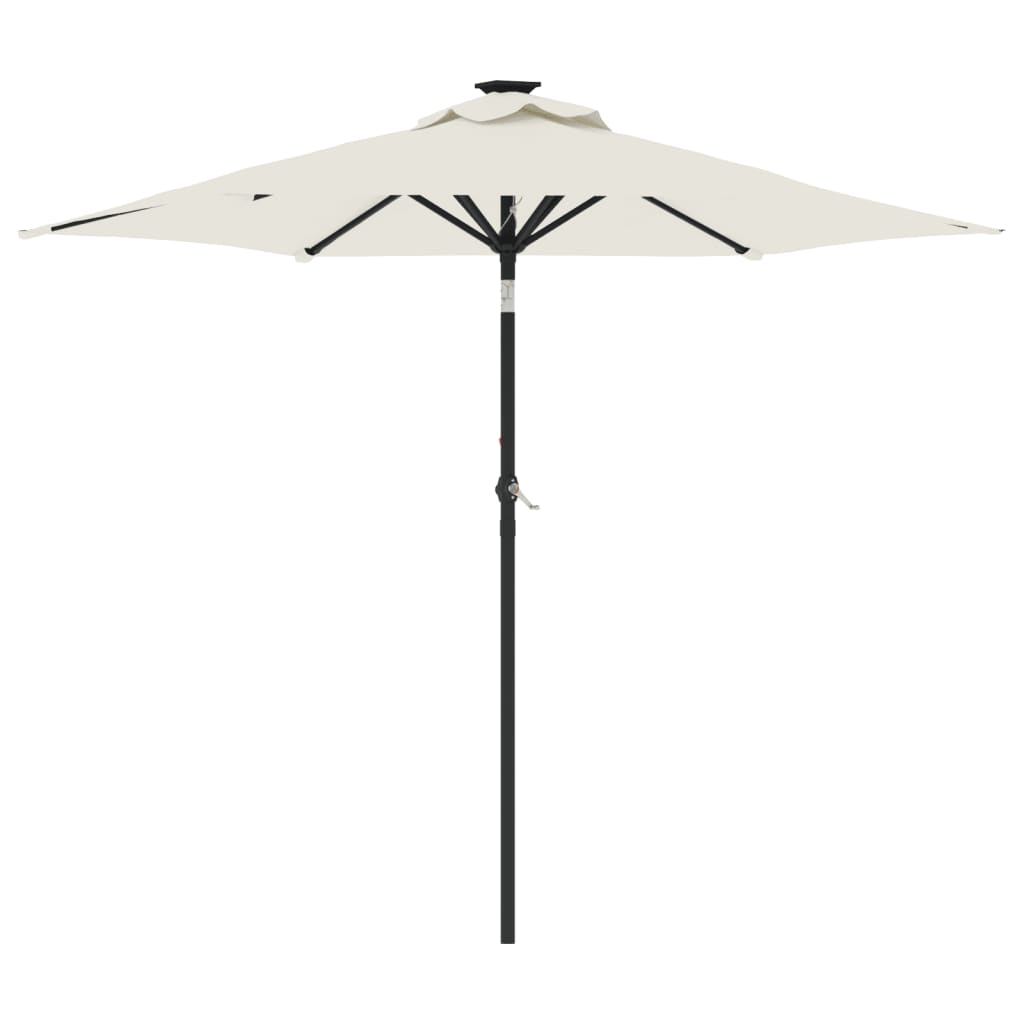 Parasol De Jardin Avec Mât En Acier 225X225X212 Cm