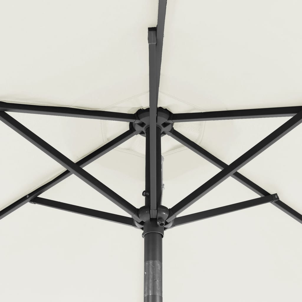 Parasol De Jardin Avec Mât En Acier 225X225X212 Cm