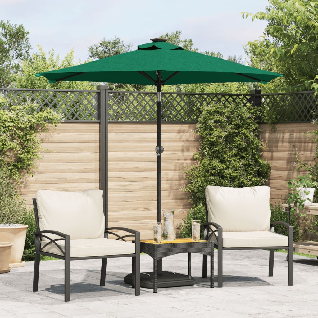Parasol De Jardin Avec Mât En Acier 225X225X212 Cm