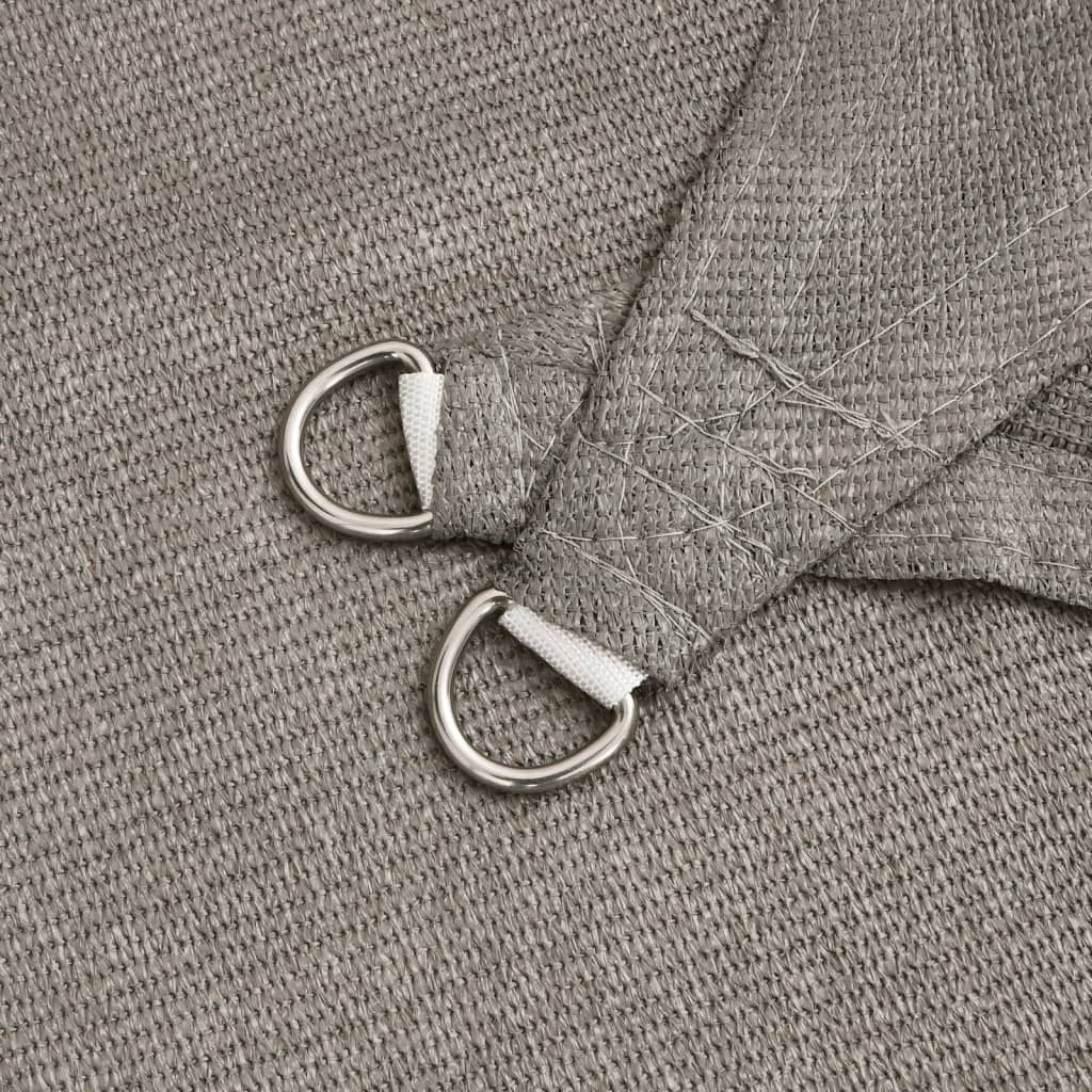 Voile D'ombrage 160 G/M² Triangulaire 4,5X4,5X4,5 M Pehd Gris Clair