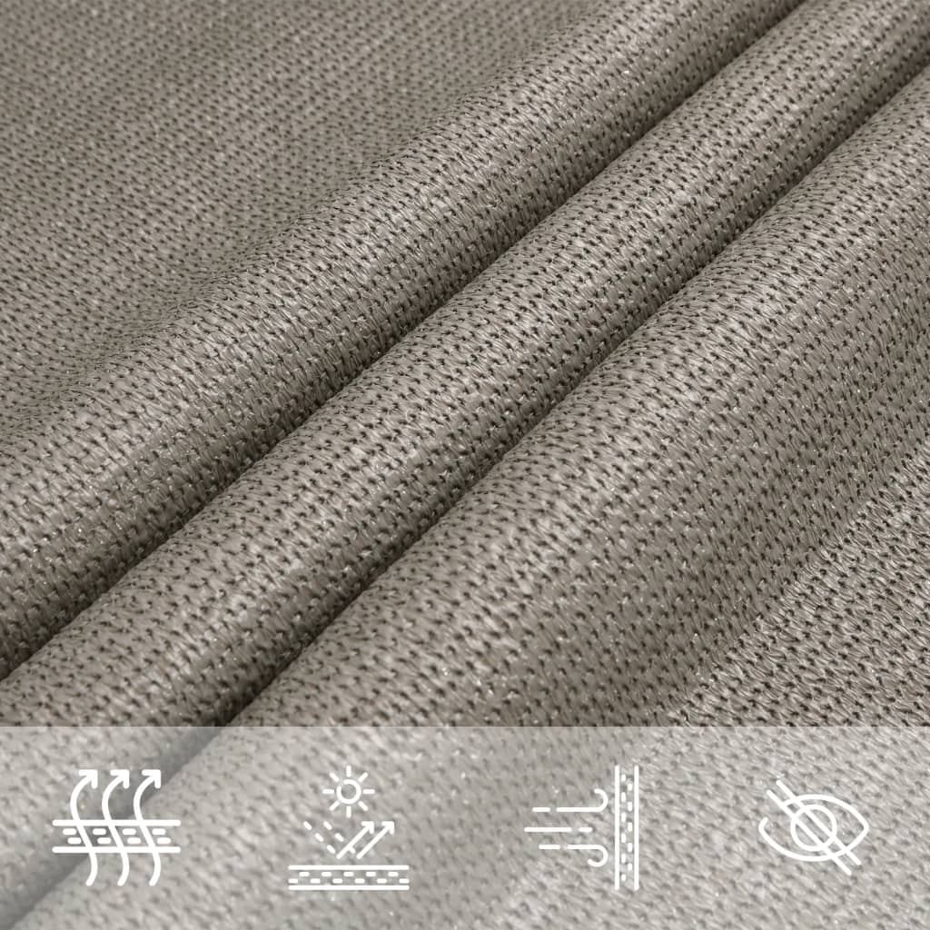 Voile D'ombrage 160 G/M² Triangulaire 4,5X4,5X4,5 M Pehd Gris Clair