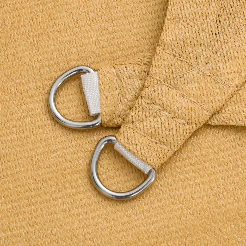 Voile D'ombrage 160 G/M² Triangulaire Sable Pehd Couleur Sable