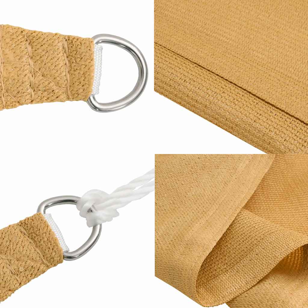 Voile D'ombrage 160 G/M² Triangulaire Sable Pehd Couleur Sable