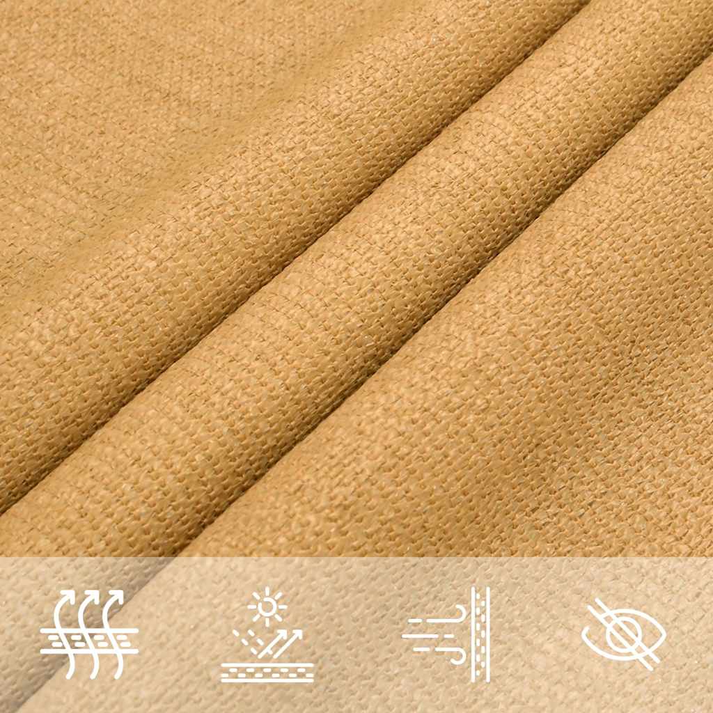 Voile D'ombrage 160 G/M² Triangulaire Sable Pehd Couleur Sable