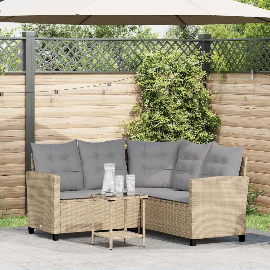 Canapé De Jardin Table Et Coussins En Forme De L