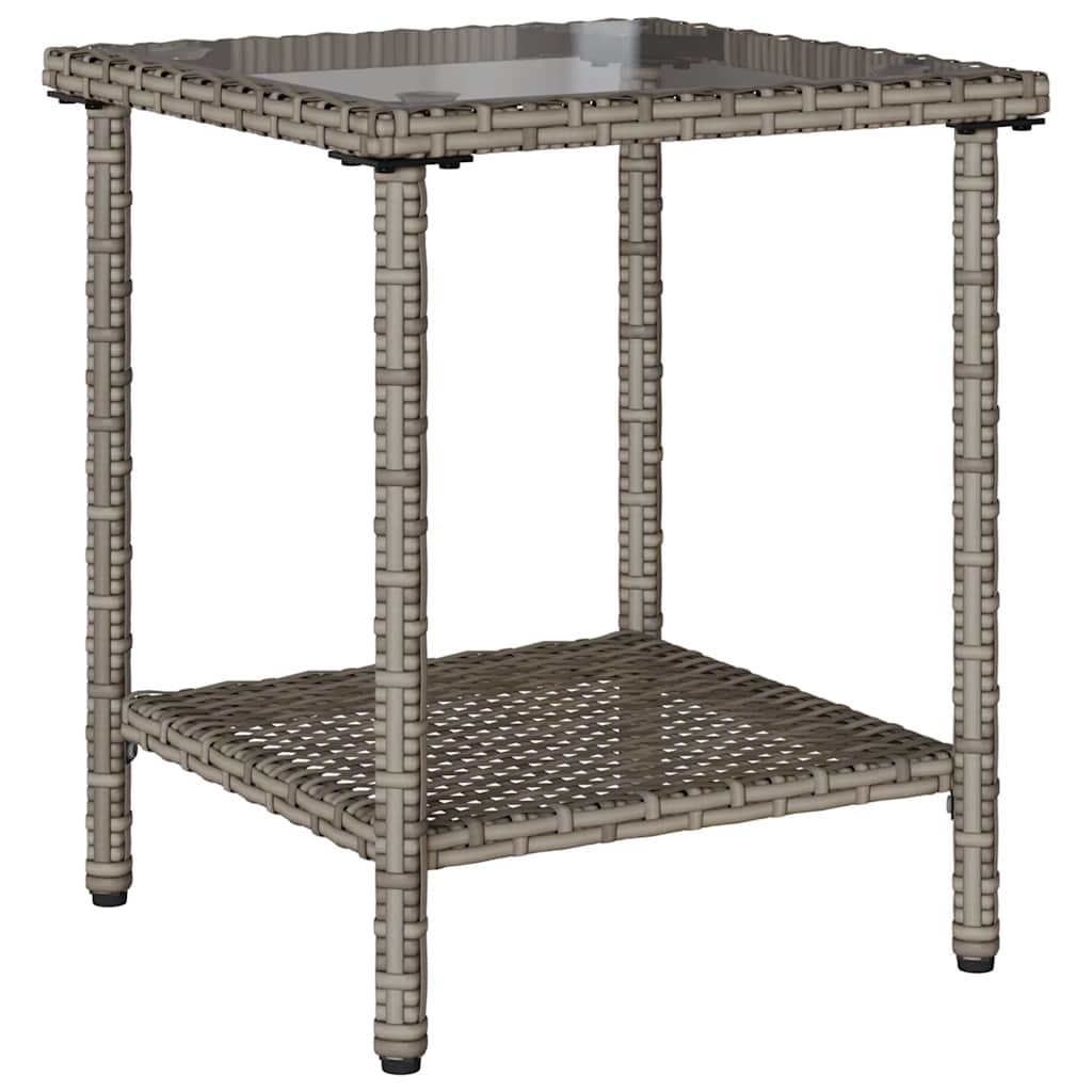 Canapé De Jardin Avec Table Et Coussins En Forme De L Gris Gris Foncé
