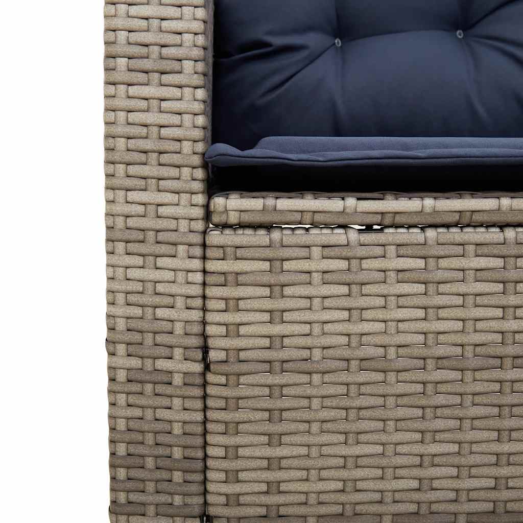 Canapé De Jardin Avec Table Et Coussins En Forme De L Gris Gris Foncé