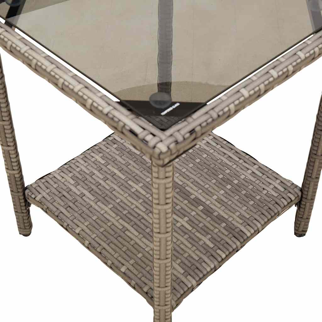 Canapé De Jardin Avec Table Et Coussins En Forme De L Gris Gris Foncé