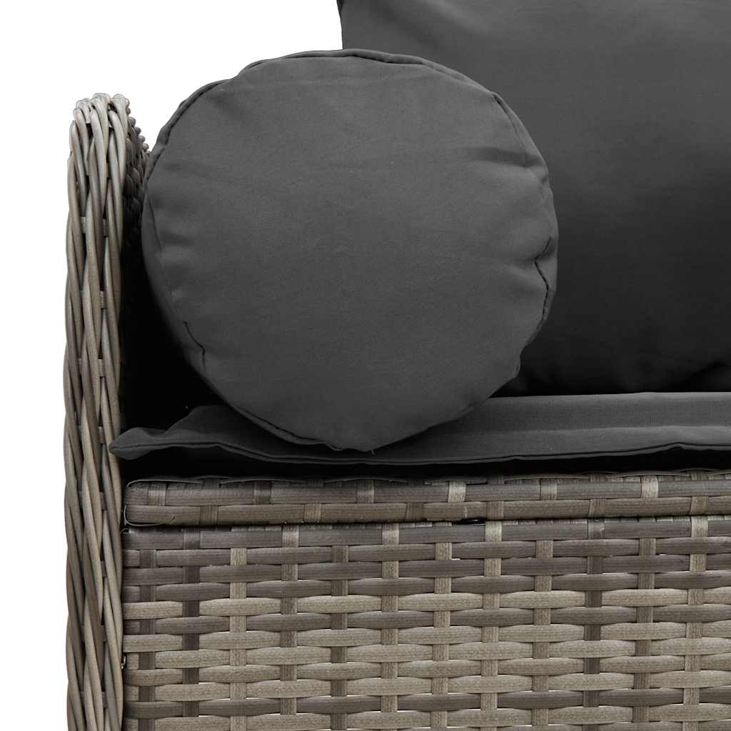 Canapé De Jardin Avec Coussins 3 Places Résine Tressée