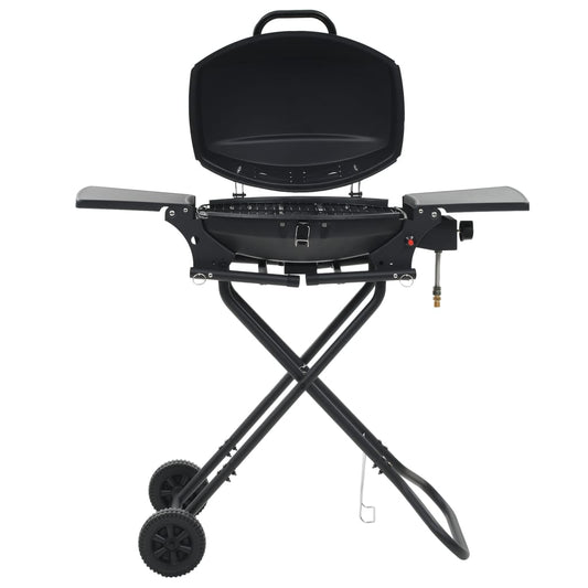 Barbecue Au Gaz Portatif Avec Zone De Cuisson Noir