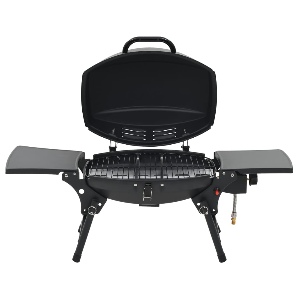 Barbecue Au Gaz Portatif Avec Zone De Cuisson Noir