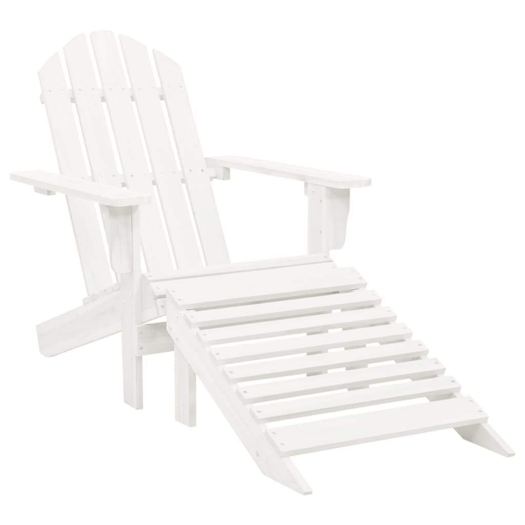 Chaise De Jardin Avec Pouf Bois
