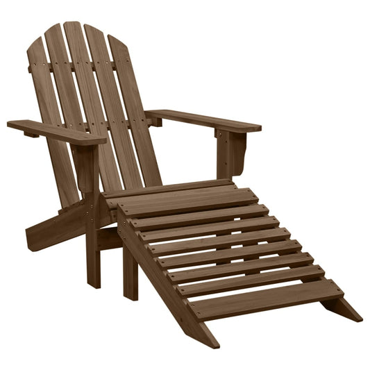 Chaise De Jardin Avec Pouf Bois