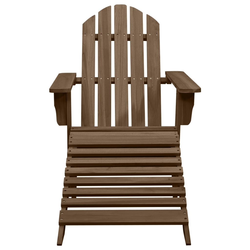 Chaise De Jardin Avec Pouf Bois